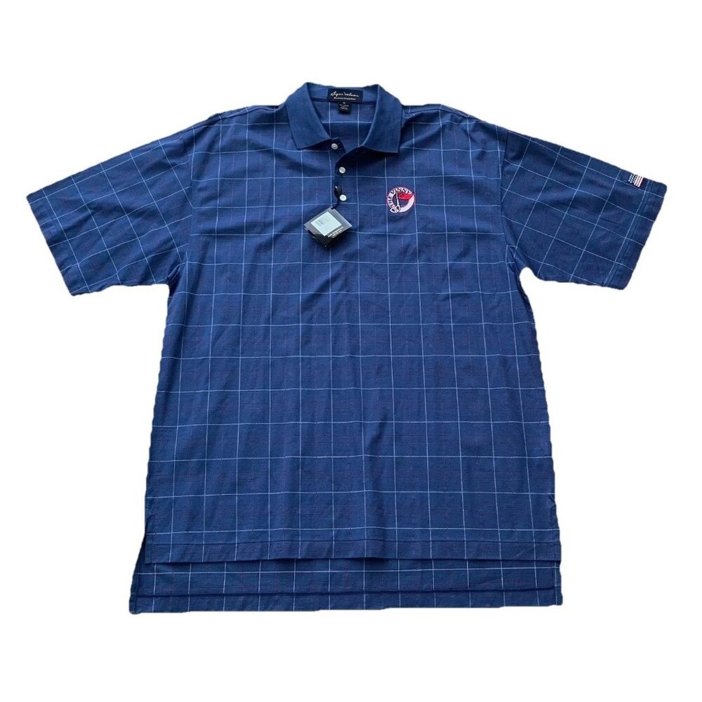 Byron Nelson Eleven Straight Size XL Blue Logo Short Sleeve Golf Polo Shirt